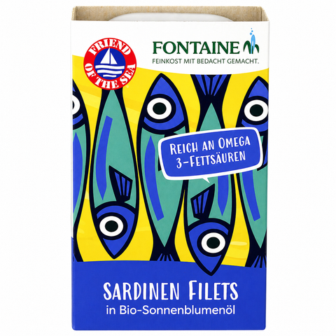 Sardine brez kosti in kože v bio sončničnem olju 125 g