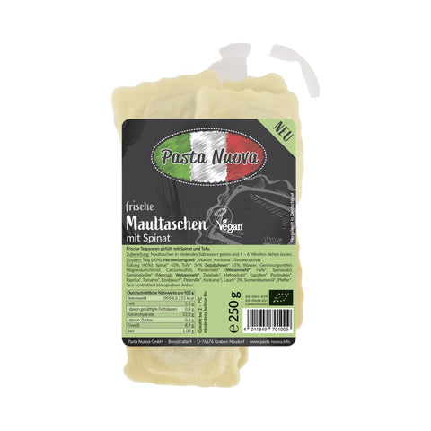 Bio veganski žepki s špinačo in tofujem 250 g