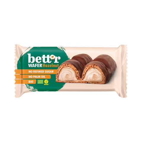 Bio vafelj z lešnikovo kremo  33 g