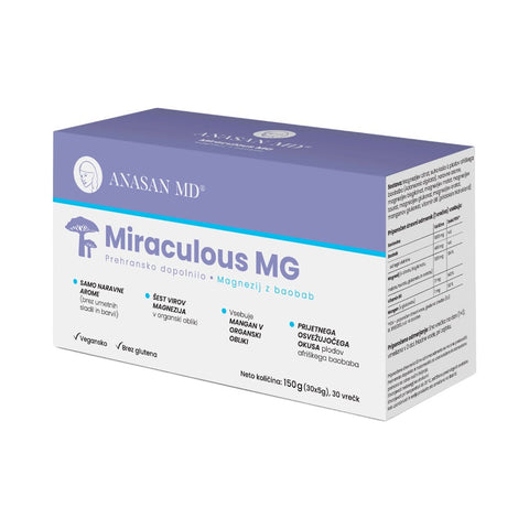 Miraculous magnezij brez arome  30  vrečk