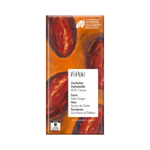 Bio čokolada temna z datljevim sladkorjem 80 g