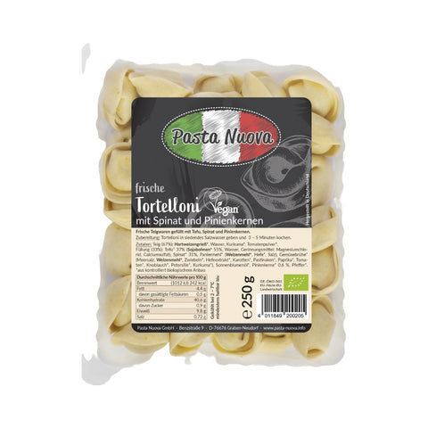 Bio torteloni s špinačo in pinjolami 250 g