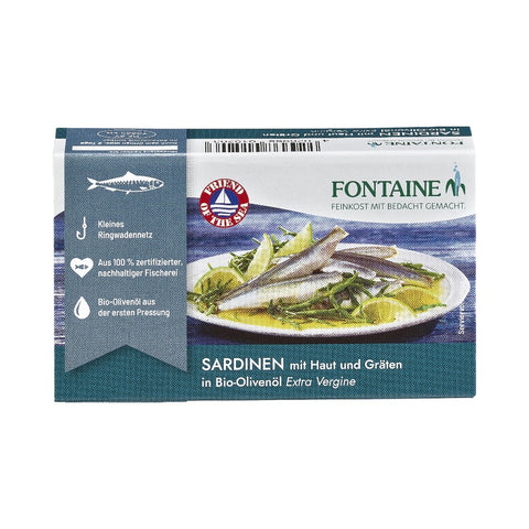 Sardine v bio olivnem olju 120 g