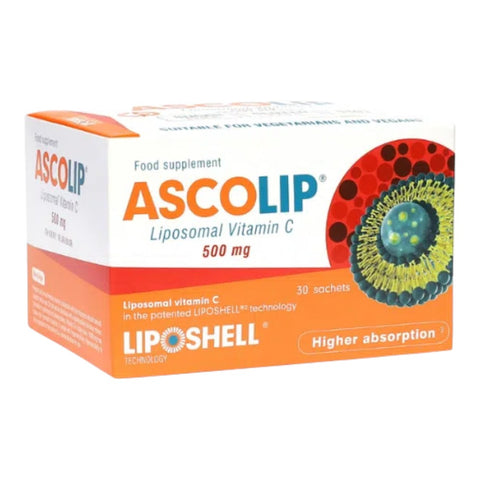 Liposomski vitamin C 500mg Ascolip 30 vrečk