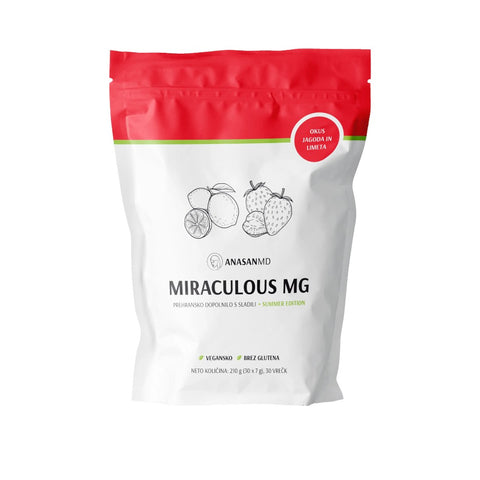 Miraculous magnezij jagoda limeta 30 vrečk