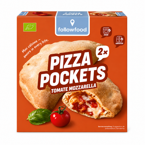 Bio pizza žepki paradižnik mozzarella  240 g