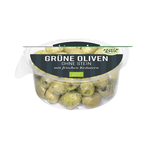 Bio olive zelene brez koščic 150 g