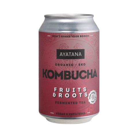 Bio kombucha Fruits & Roots pločevinka 330 ml