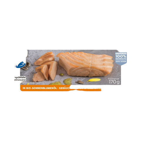 File divjega lososa v bio sončničnem olju 125 g