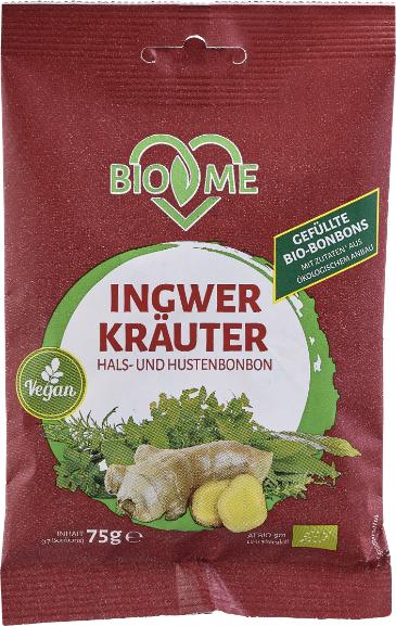Bio bonboni ingver zelišča 75 g
