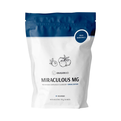 Miraculous magnezij borovnica 30 vrečk