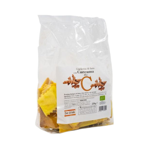Bio pirini krekerjii s kurkumo 250 g